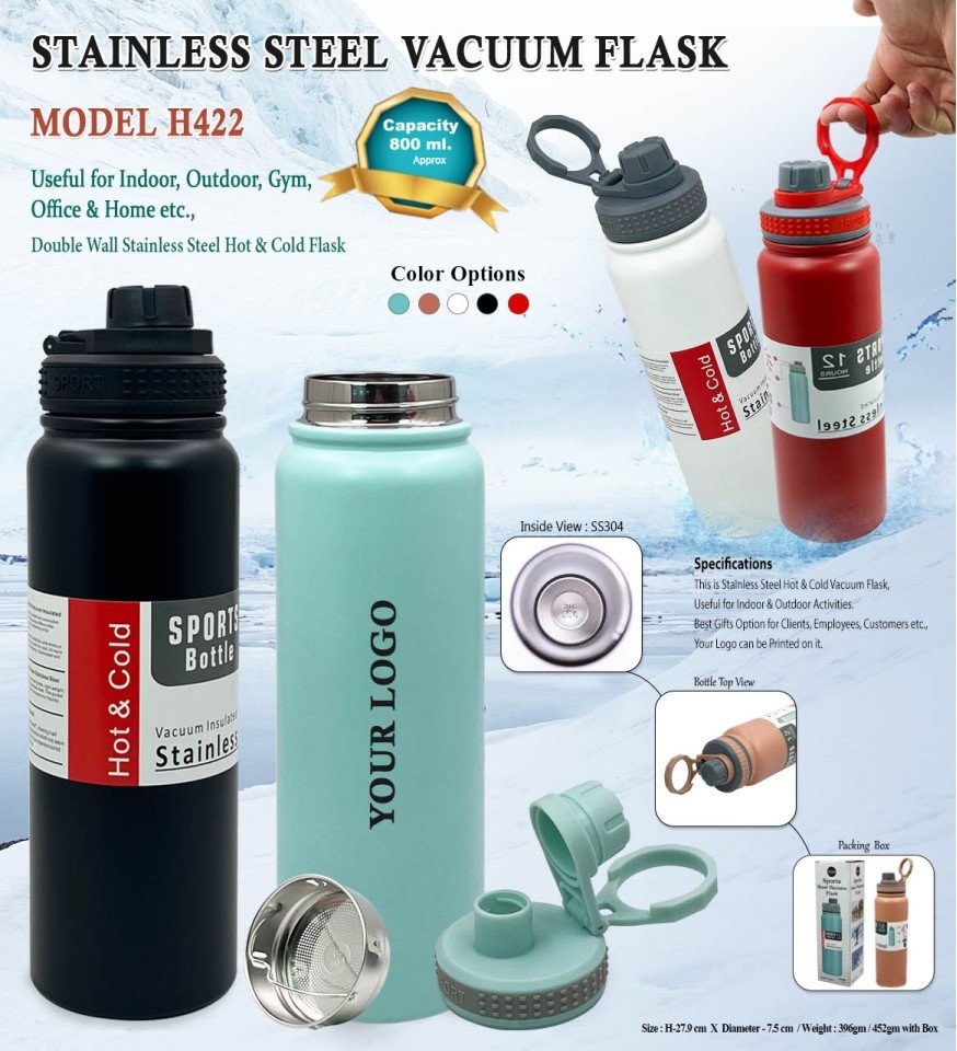 Stainless Steel Sport Vacuum Flask 800 ml