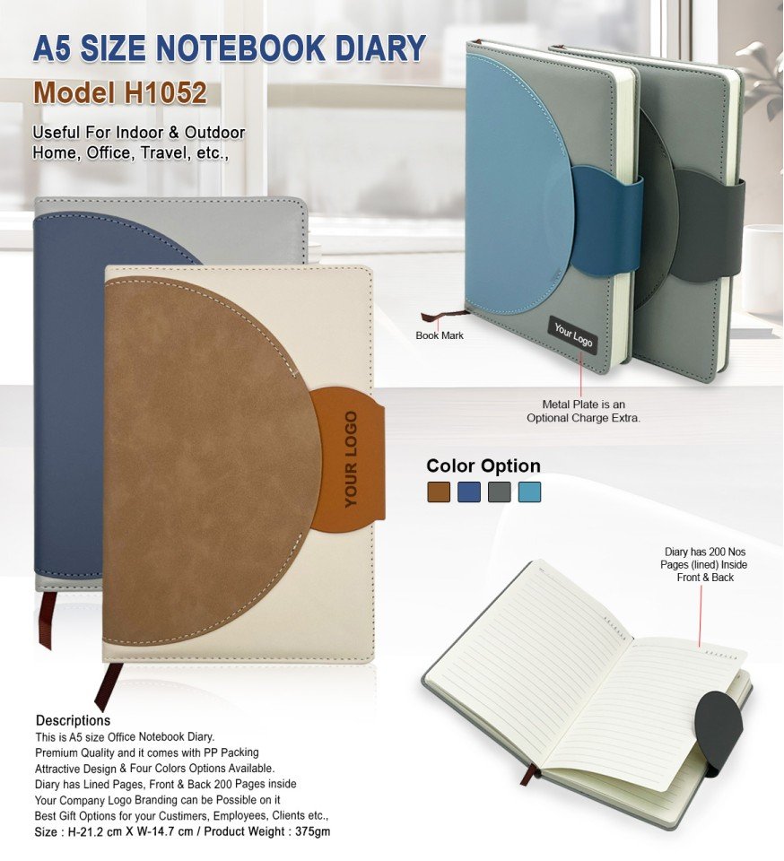 A5 Size Notebook Diary